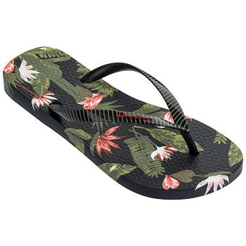 Ipanema Flip Flops Women Love Tropical Black 724308OUV Ireland